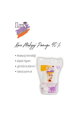Lux Disk Kare Makyaj Pamuğu 40' Lı 7 Al 6 Öde Ve Rosıe