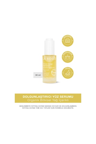 Dolgunlaştırıcı Yüz Serumu 5 Organik Bitkisel Yağ İçerikli - 30 Ml
