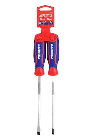 Workpro Wp200503 2 Parça Profesyonel Cr-v Manyetik Tornavida Seti