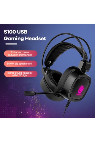 Geeksen Siyah 7.1 Usb Oyun Kulaklığı, Rgb Işıklandırma, Gürültü Engelleme Mikrofon, Pc Uyumlu, Tam Denge Ses, Uzun Kullanim Konforu