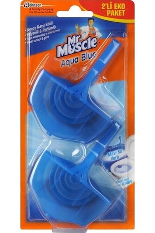 Mr. Muscle Aqua Blue Klozet Blok 2'li 80 G