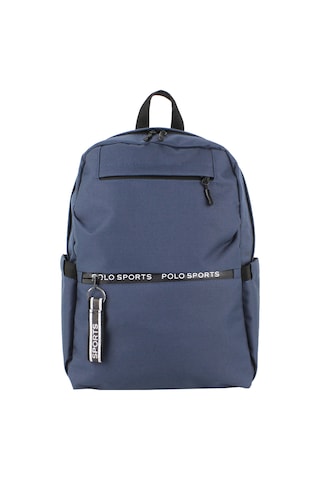 Lacivert Okul Sırt Çantası Ortaokul Lise Geniş İç Hacim Su Geçirmez Kumaş Yandan Cepli Lacivert