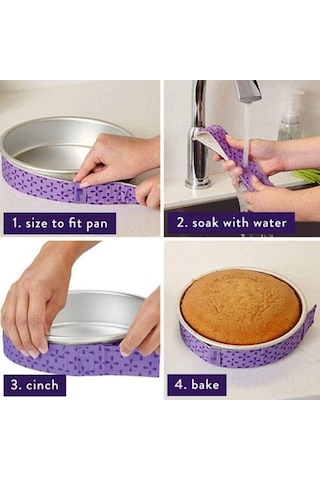 Maoyaya 4 Parçalı Kek Tavası, Pişirme Ve Fırın Malzemeleri İçin Süper Emici Pamuklu Şeritler Diğer