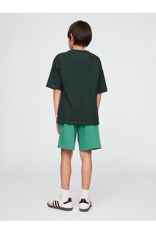 Gap 742934001 V-frch Ft Logo Erkek Çocuk Şort Yeşil