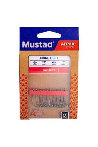 Mustad Alpha Point Chinu Light 10021ap Olta İğnesi 1/0