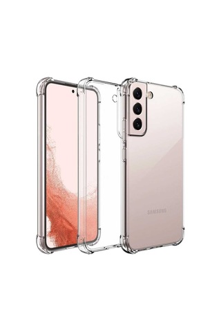 Zore Galaxy S22 Plus Uyumlu Msra Kamera Korumalı Nitro Anti Shock Silikon-renksiz Renksiz