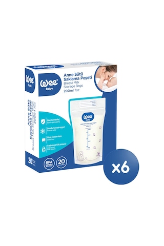 Süt Saklama Poşeti Seti (20x6 120 Adet)