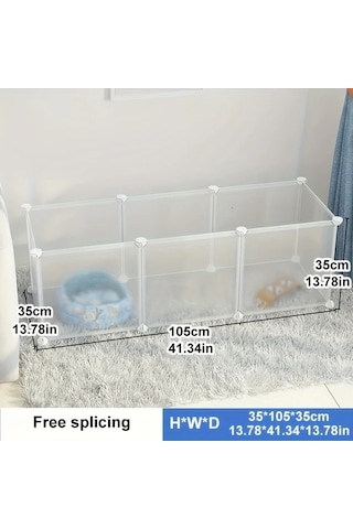 Willowhaven 8 Parça Beyaz Buzlu Film, 35x35cm Küçük Hayvan Kafesi, Pas Önleyici Yıkanabilir Çit