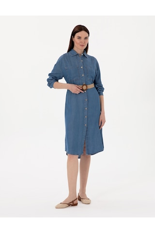 Pierre Cardin Kadın Mavi Elbise Jean 50307942-vr036