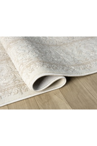 Mariesse Home Artes Serisi Bambu Dokulu Modern Sık Dokuma Makine Halısı Smart 12003 Bej