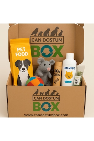 Candostumbox Evcil Hayvan Hediye Kutusu Kedi Köpek Tavşan Kuş V
