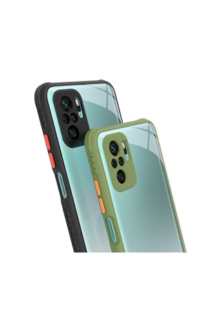 Xiaomi Redmi Note 10 Kilif ??Zore Kaff Kapak-Siyah 525316042