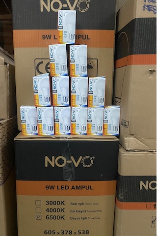 Novo NV9 LED Ampul Beyaz E27 9W 6500K