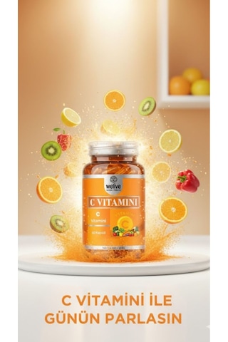Vitamin C Turunç & Kuşburnu & Zencefil İle Doğal Destek 60 Tablet