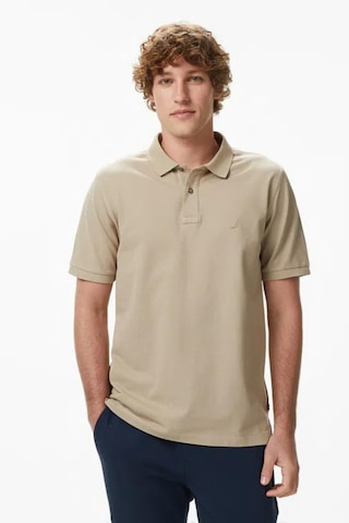 Nautica Erkek Bej Regular Fit Polo Yaka T-shirt-14594