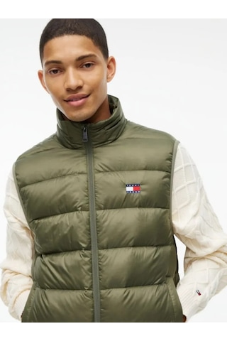 Tommy Hilfiger Erkek Marka Logolu Günlük Kullanıma Uygun Haki Yelek Dm0dm23232 M04
