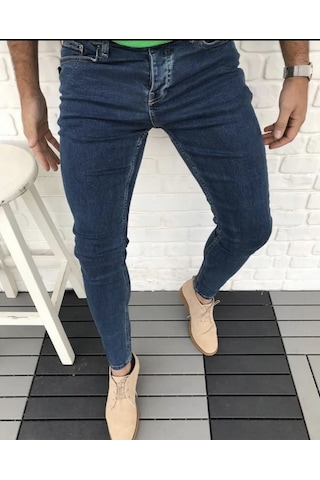 Skinny Fit Likralı Bilek Boy Jean Erkek Kot Pantolon (327663067)