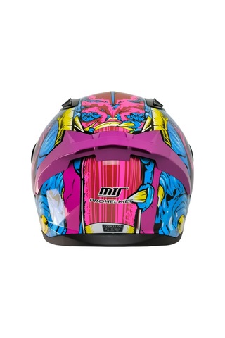 Motoal Ece 22.r06 Sertifikalı Double Vizör Full Face Kask Gongju Pembe Mavi Siyah