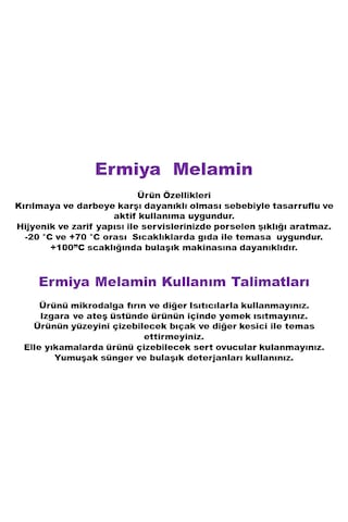Ermiya 12 Ad Çerezlik Sosluk Meze Tabağı Melamin