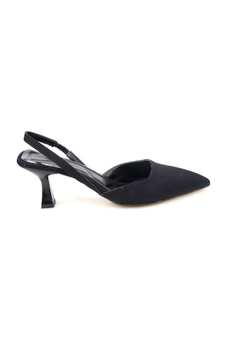 Papuçcity Hco 03176 Kadın Stiletto Arkası Açık Ayakkabı siyah