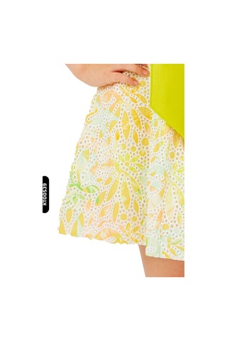 Xo Kids A-line Kalıplı Büzgülü Kollu Kurdele Detaylı Yay Başörtülü Kız Çocuk Elbise 1-5 Yaş 6564 Yeşil