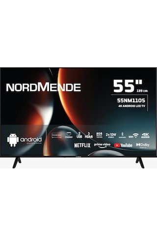Nordmende 55NM1105 55" Frameless 4K Ultra HD Android Smart LED TV