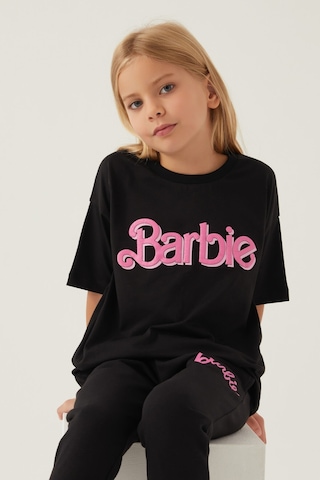 Barbie Short Siyah Kız Çocuk T-shirt 5274-42844 Siyah