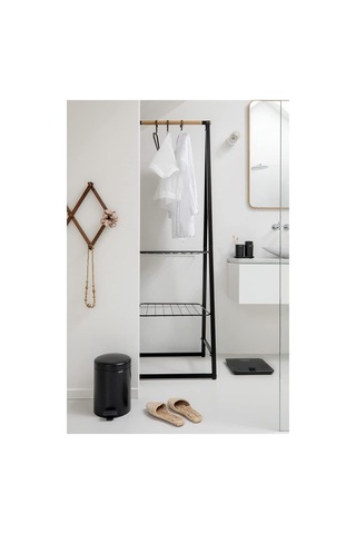 Brabantia Tret Çöp Kovası, İç Kovalı, Plastik, Çelik, Plastik, Mat Siyah, 3 Liter