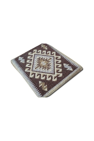 40x40 Kilim Sandalye Ve Koltuk Minderi, Kahverengi - Kahverengi