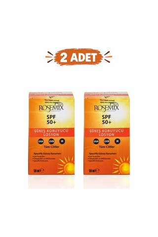 Rosemix - 654 - - Güneş Koruyucu Losyon +50 Spf - 2 Adetlik - Shophnrl - Set Ürün