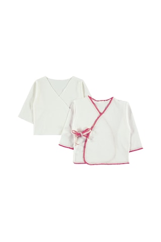 Civil Baby A Renkli Dantelli Unisex İç Dış Zıbın Takımı - Pembe