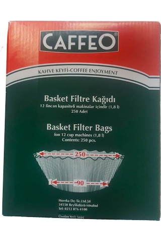 Caffeo 250/90 Basket Filtre Kahve Kağıdı 250 Adet