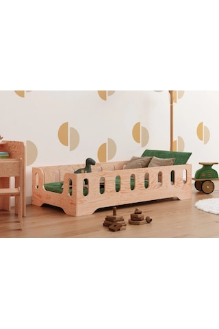 Montessori Yatak Doğal Ahşap Yatak Bebek Ve Çocuk Karyola Ahşap