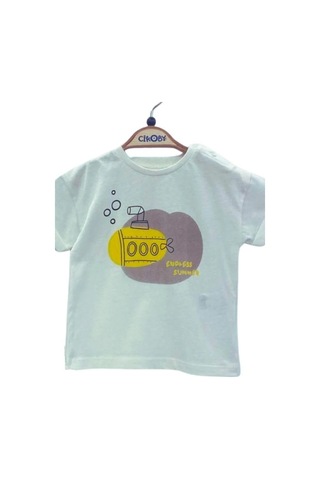 Çikoby Erkek Bebek Pamuklu T-shirt Kareli Şortlu Takım-13911 Siyah