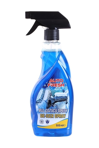 Autofresh Araç Buz Çözücü Sprey Araba Cam Kaporta Buzlanma Önleyici 500 Ml