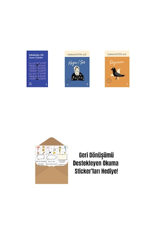 Everest Açıkhava 1 - Sabahattin Ali Seçme Öyküler + Kağnı / Ses + Değirmen + Okuma Sticker'ları