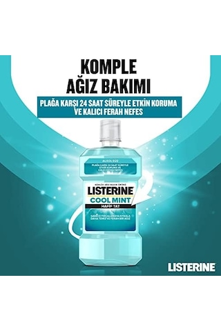 Cool Mint, Günlük Ağız Bakım Ürünü, Hafif Tat, Sıfır Alkol, Nane Aromalı, 250ml