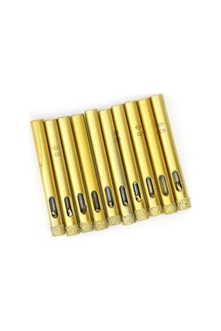 Padalink 8mm Elmas Delik Testere Ucu Seti 10 Adet - Granit, Seramik, Beton, Mermer Ve Cam İçin Dayanıklı Ve Hızlı Delme