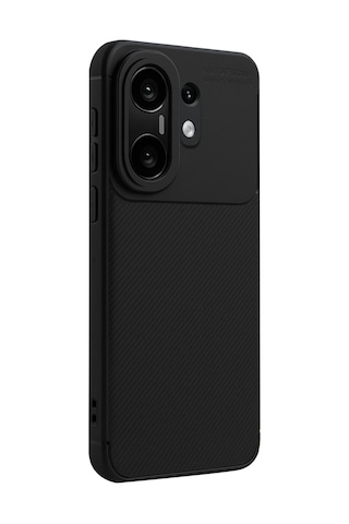 Vivo X200 Fe Uyumlu Kılıf Karbon Tasarım Kamera Korumalı Silikon Telefon Kılıfı Kapak Siyah