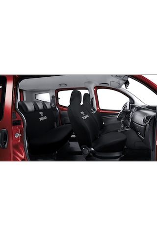 Tofaş Araca Uyumlu Siyah Oto Koltuk Kılıfı -araç Penye Koltuk Kılıfı Servis Kılıfı 4 Parça