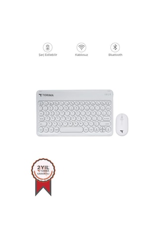 Torima Tmk-08 Optik Kablosuz Bluetooth Klavye Mouse Seti