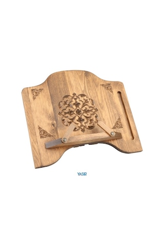 Ahşap Masa Üstü Rahle - Kuran Okuma Rahlesi - Berat Oymalı Rahle (551503932)