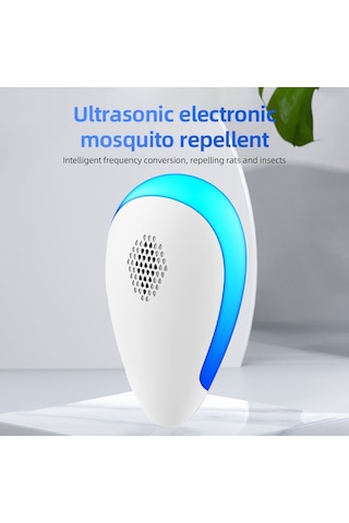 Hallow Ultrasonik Fiş Çok Fonksiyonlu Haşere Kovucu Beyaz 6 Paket