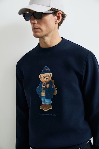 Lufian Mıles Erkek Sweatshirt Lacivert Lacivert 112030201100200