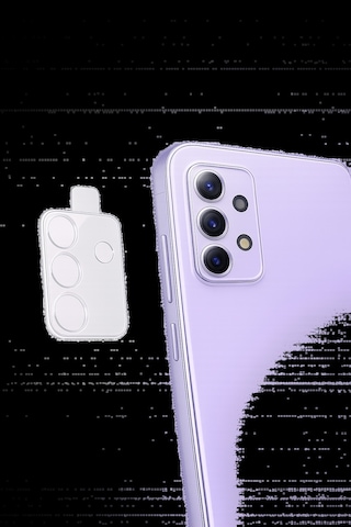 Samsung A72 Uyumlu Arka Kamera Koruyucu+ Full Ekran Koruyucu Seti Şeffaf