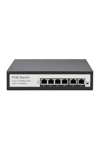 Ku-9006n 65w 52v 6 Port Poe Switch - Ieee 802.3af/at Ekonomik Ve Güvenilir Ağ Çözümü