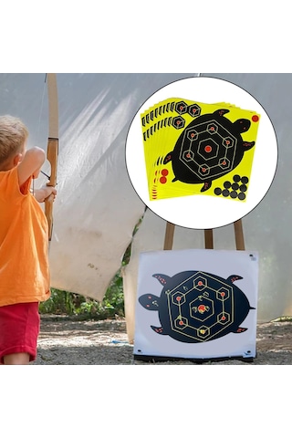 Dolıty 10 Paket Kağıt Reaktif Sıçrayan Atış Hedefi Sarı
