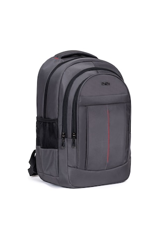 Dada Gri Okul Çantası Geniş İç Hacim Yandan Cepli Uzun Ömürlü ve Sağlam Ortaokul Lise Üniversite