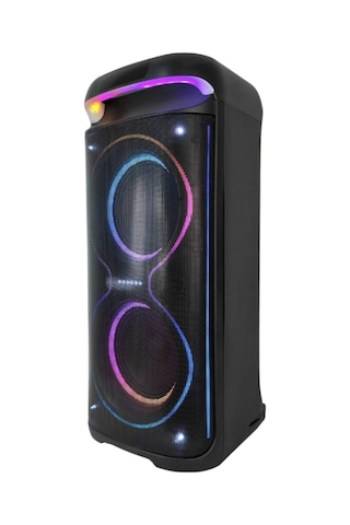 Hepu Hp-100 2x10'' 2x25cm Kablosuz 1 El Mikrofon Bluetooth Şarjlı Müzik Kutusu