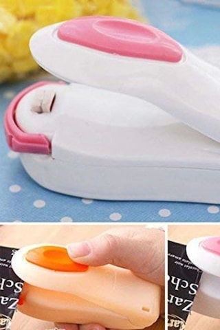 Özel Üretim Yiyecek Sebze Tazeliği Koruma Sağlayan Zararsız Pili Poşet Kapatıcı Mini Sealing